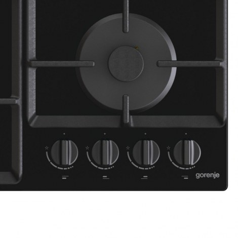 Gorenje | GTW641EB | Hob | Gas on glass | Number of burners/cooking zones 4 | Rotary knobs | Black - 3